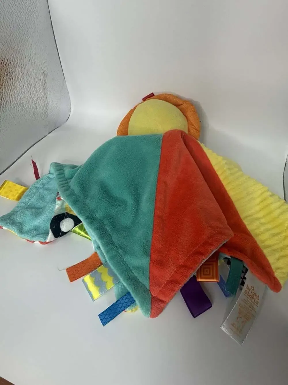 Bright Starts Taggies Plush Lion Yellow Baby Security Blanket Lovey